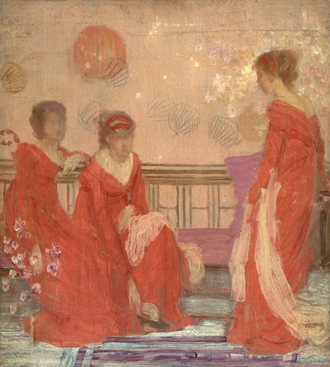 Harmonie entre la couleur chair et le rouge - James McNeill Whistler
