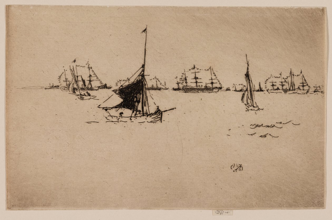La flotte de Sa Majesté : Soirée - James McNeill Whistler