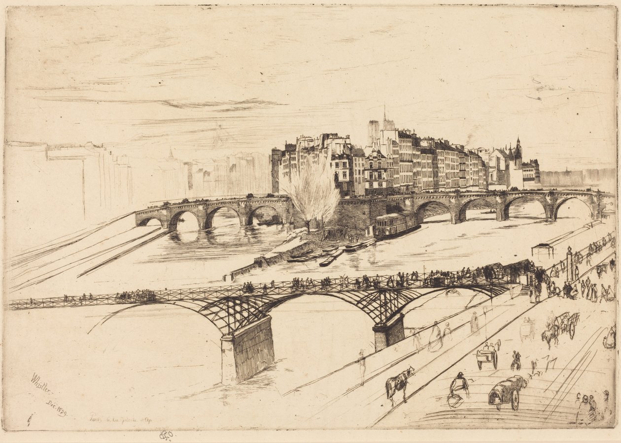 Île de la Cité, Paris - James McNeill Whistler