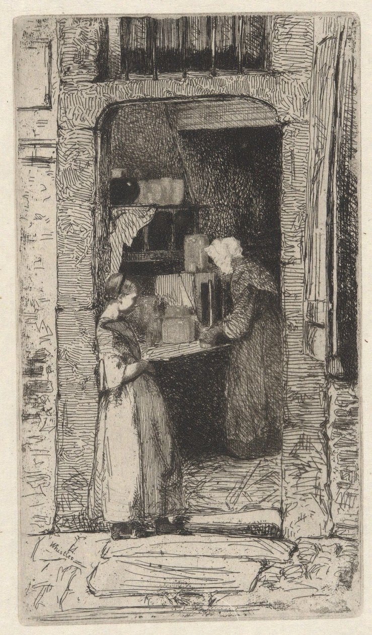 La Marchande de Moutarde (The Mustard Seller), from the French Set (Douze Eaux-Fortes d