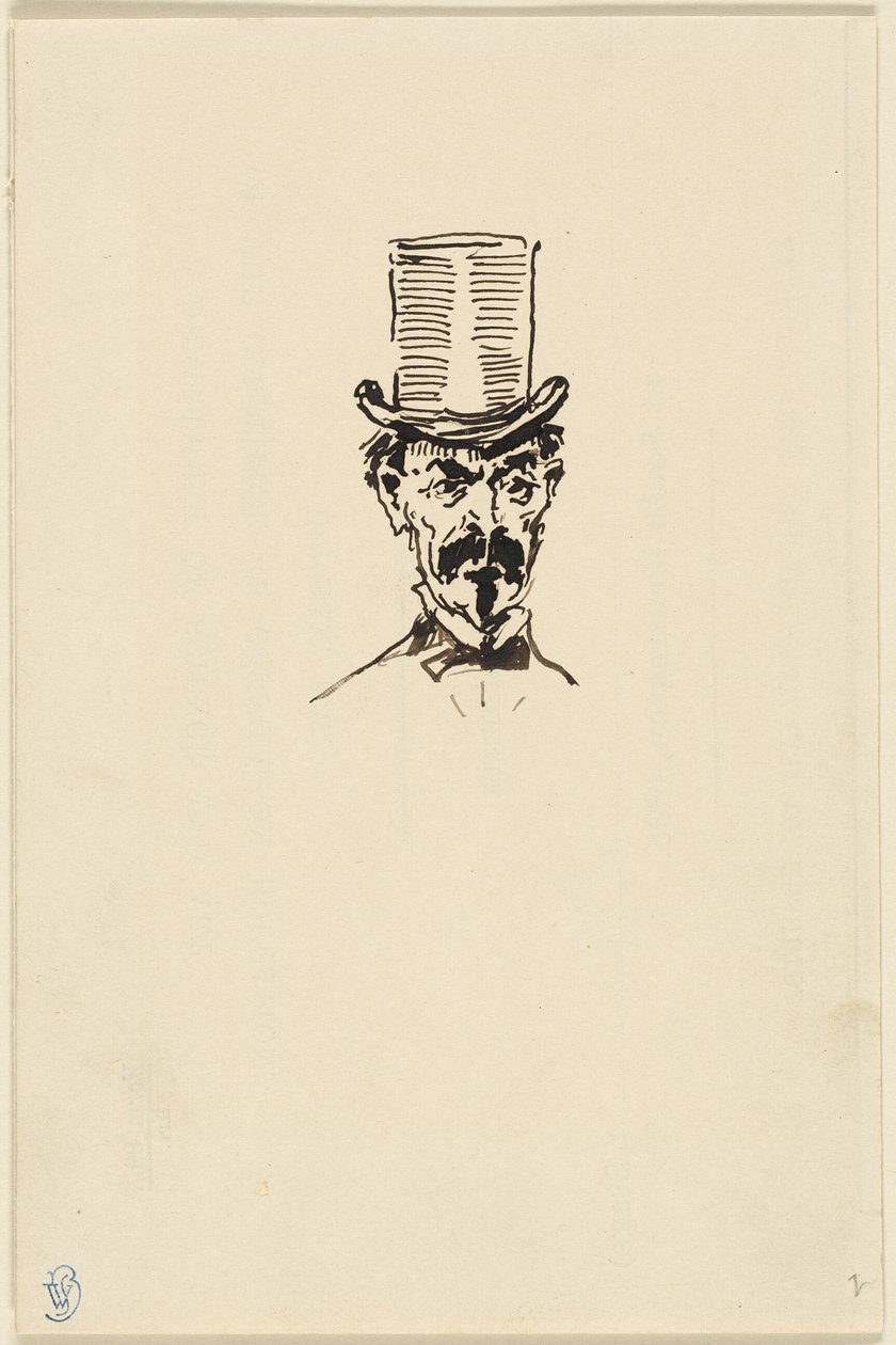Homme au chapeau haut de forme - James McNeill Whistler