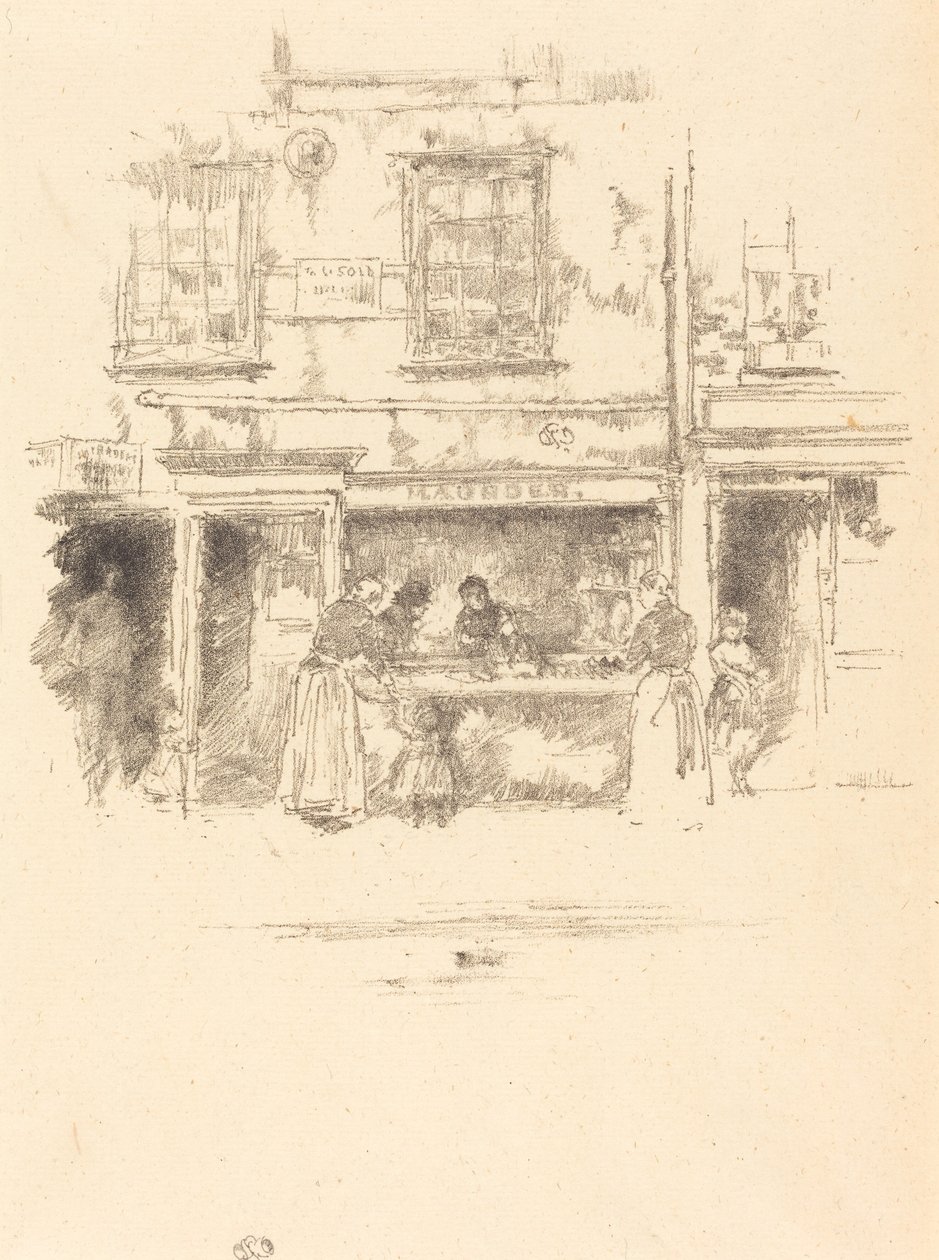 Poissonnerie de Maunder, Chelsea - James Abbott McNeill Whistler