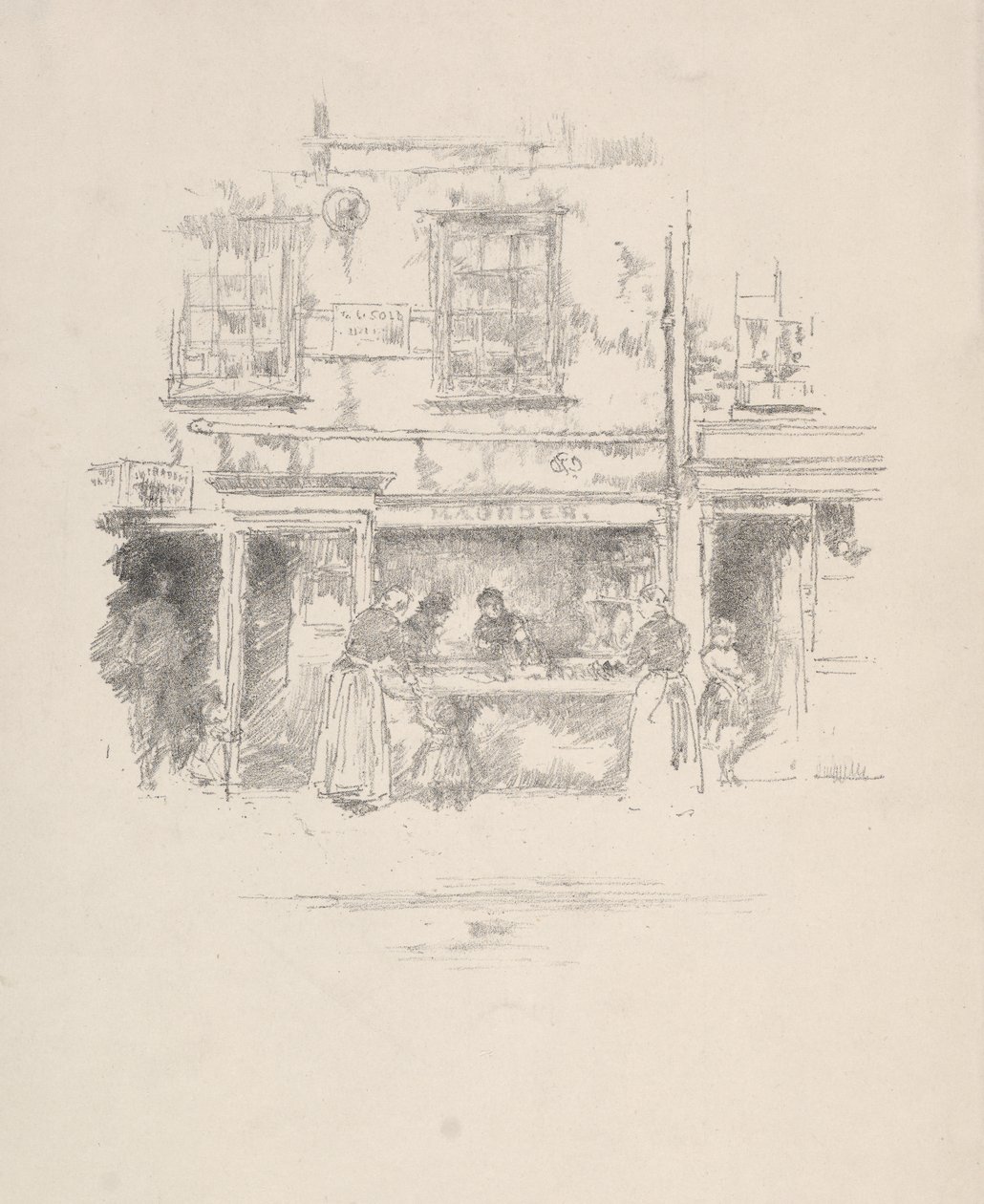 Poissonnerie Maunder, Chelsea - James McNeill Whistler