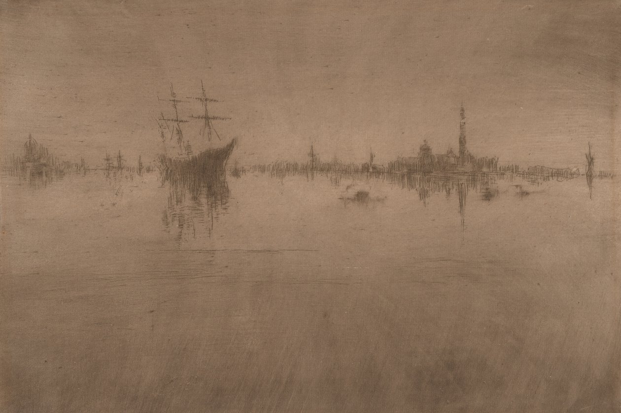 Nocturne, de Venise, une série de douze gravures (le "Premier ensemble de Venise") - James Abbott McNeill Whistler
