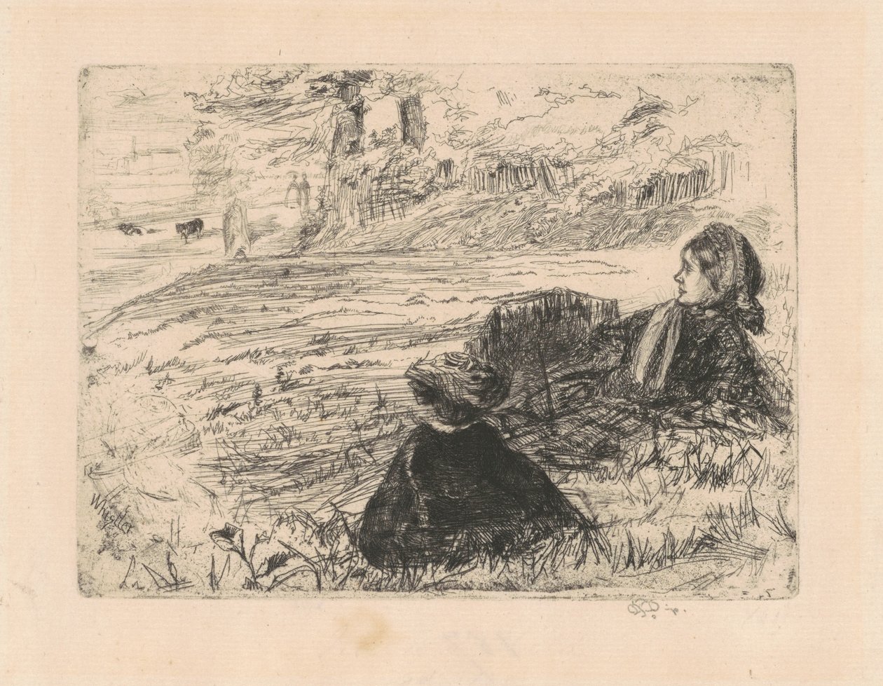 Nourrice et Enfant - James Abbott McNeill Whistler