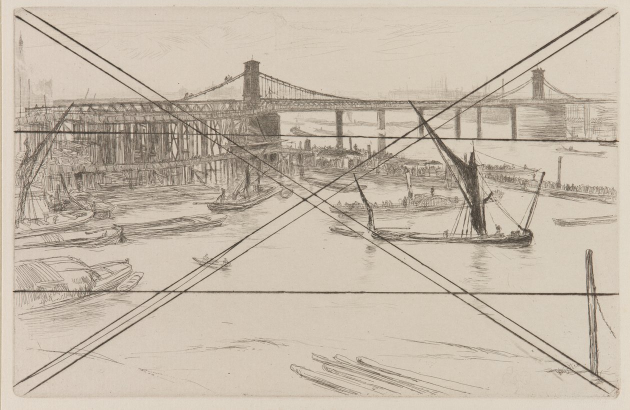 Vieux pont de Hungerford - James Abbott McNeill Whistler