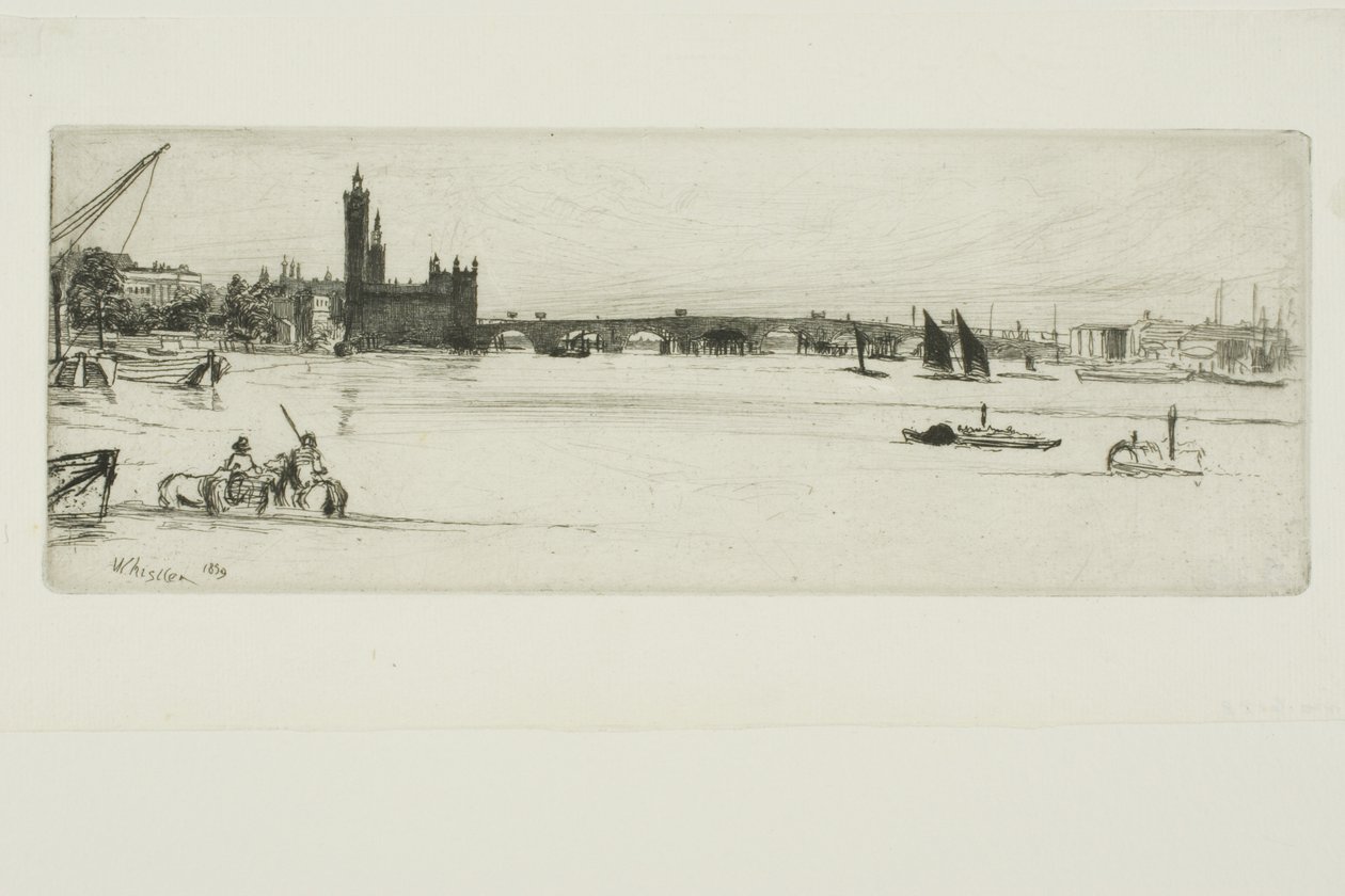 Vieux pont de Westminster - James Abbott McNeill Whistler