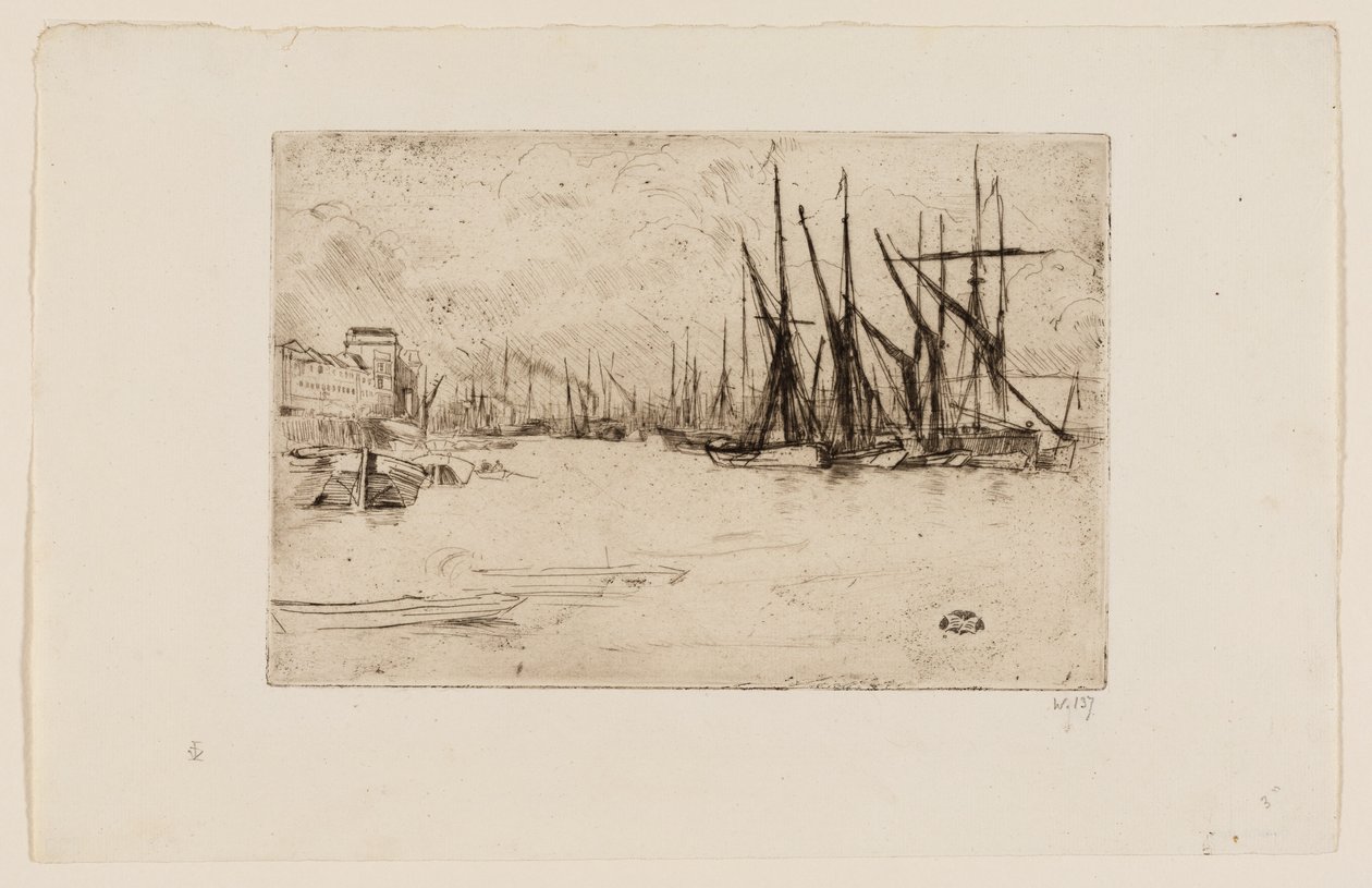 Quai Pickle Herring - James Abbott McNeill Whistler