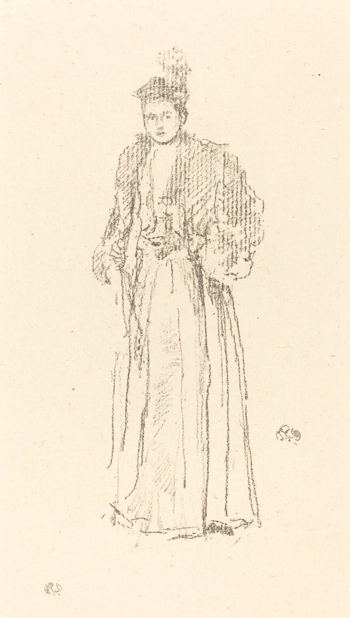Étude de portrait : Mlle Charlotte R. Williams - James Abbott McNeill Whistler