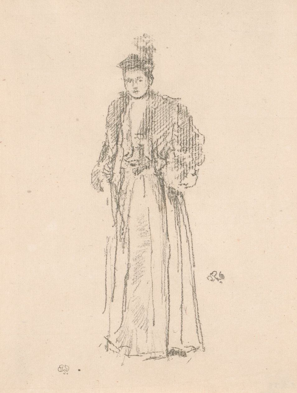 Étude de portrait : Mlle Charlotte R. Williams - James Abbott McNeill Whistler