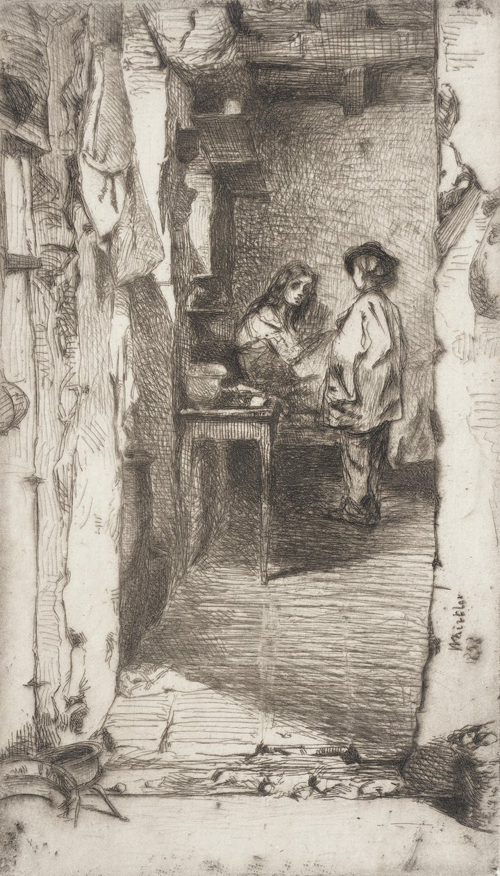 Chiffonniers, quartier Mouffetard, Paris - James McNeill Whistler