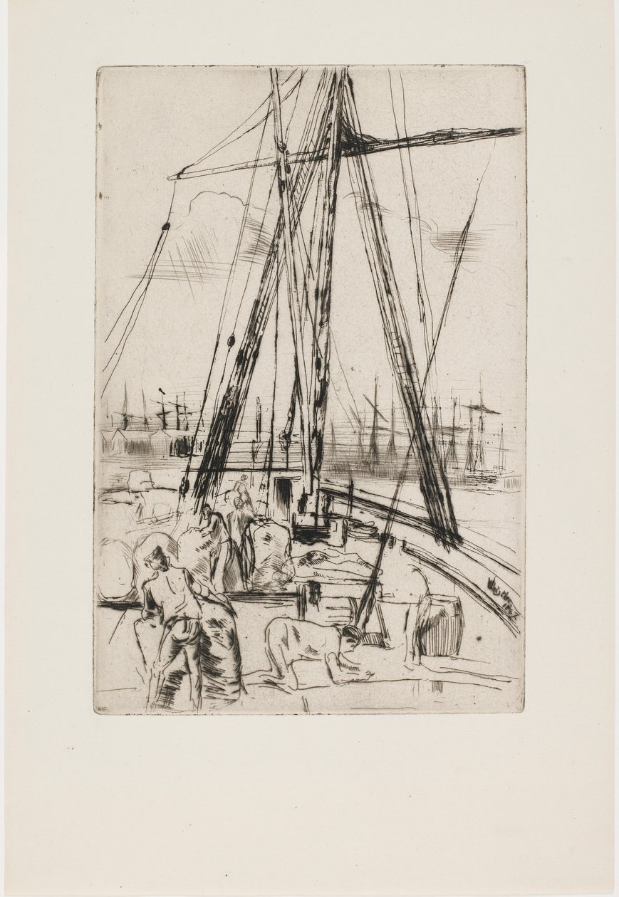 Navires à Liverpool - James Abbott McNeill Whistler