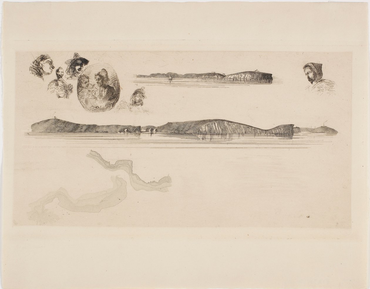 Croquis sur la plaque de l