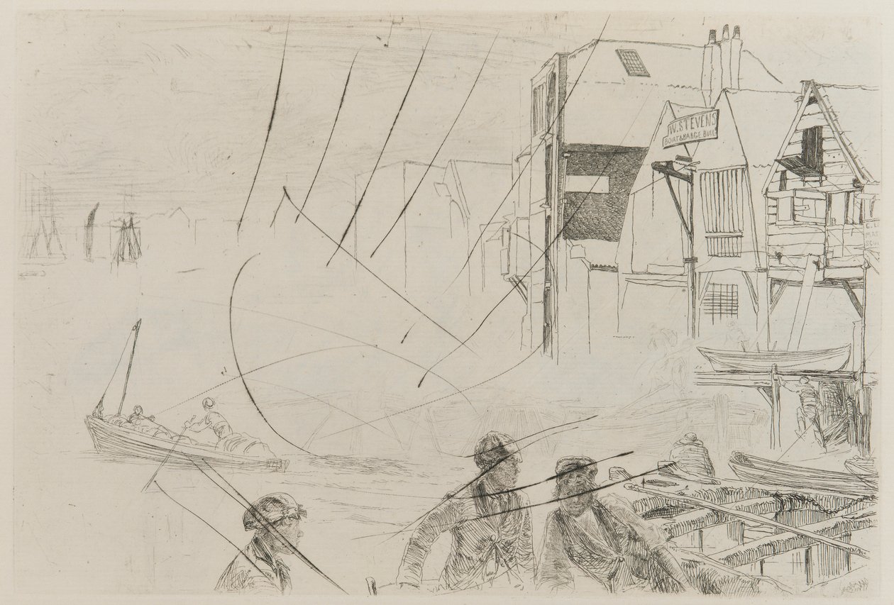 La vie en bateau de Stevens - James Abbott McNeill Whistler