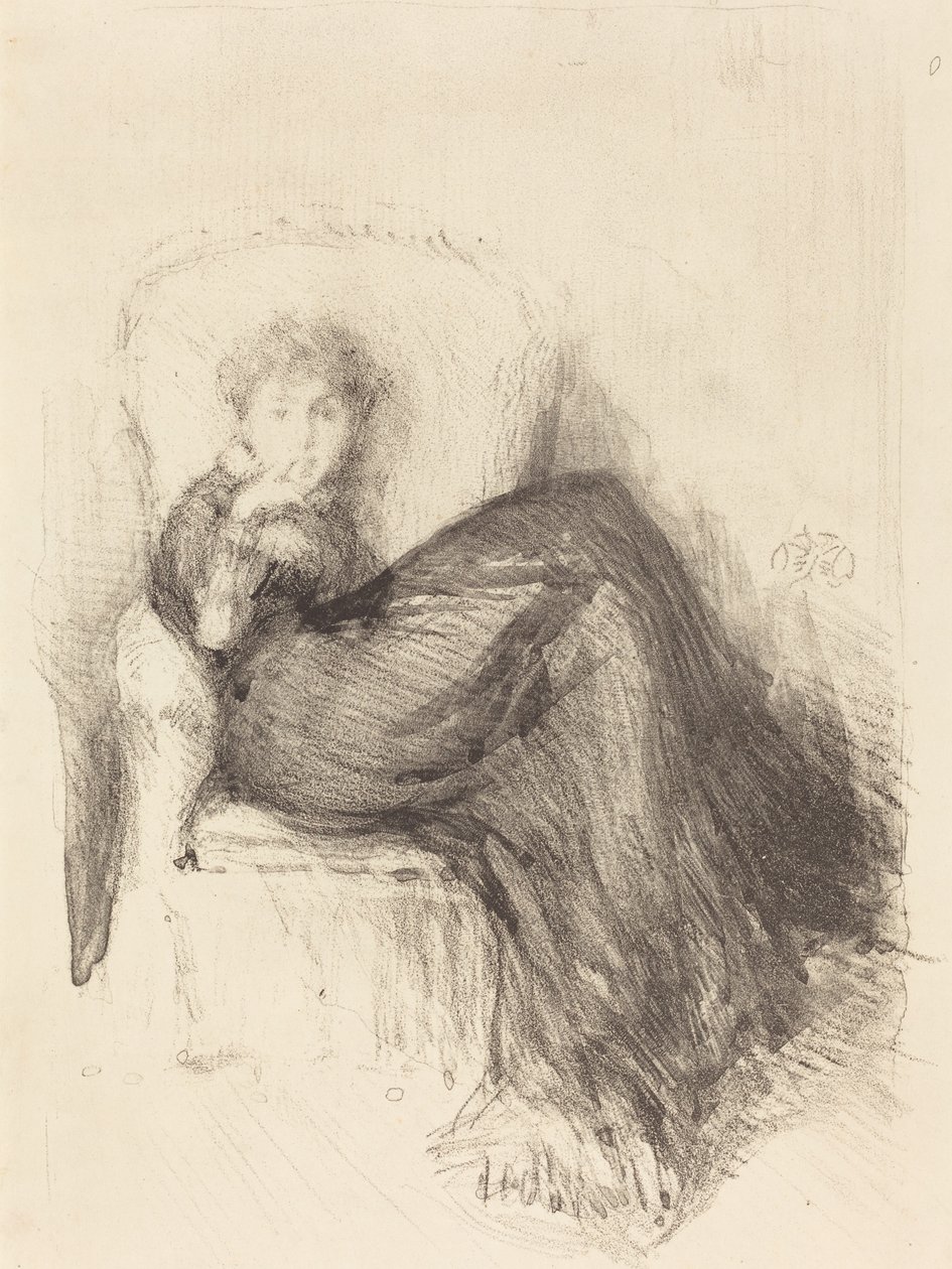 Étude : Maude assise - James Abbott McNeill Whistler