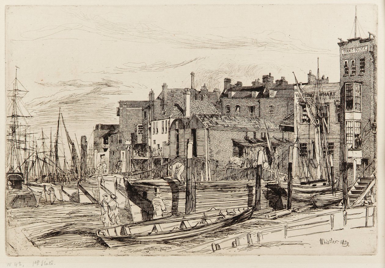 Police de la Tamise - James Abbott McNeill Whistler