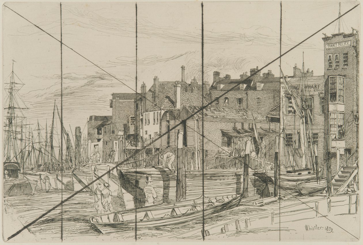 Police de la Tamise - James Abbott McNeill Whistler