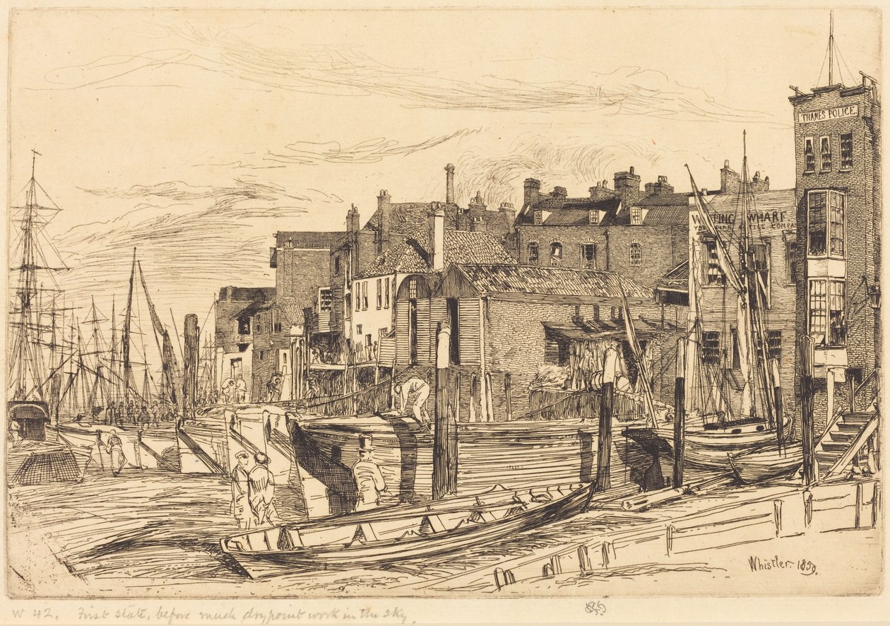 Police de la Tamise - James McNeill Whistler