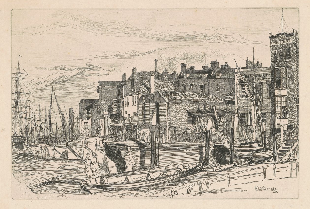 Police de la Tamise - James McNeill Whistler
