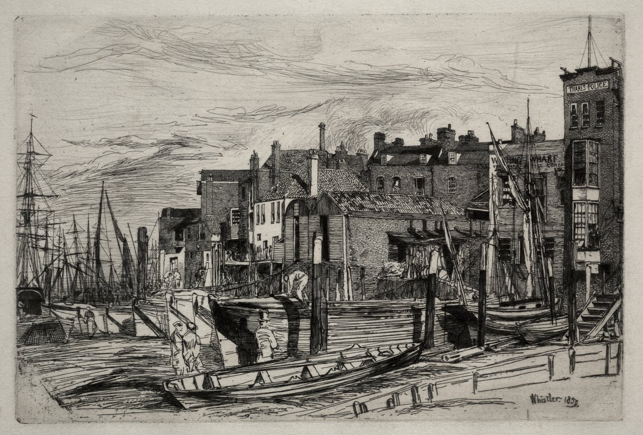 Police de la Tamise - James McNeill Whistler