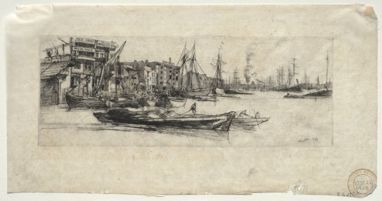Entrepôt de la Tamise - James McNeill Whistler