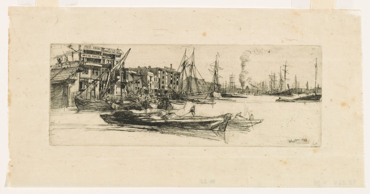 Entrepôts de la Tamise - James Abbott McNeill Whistler