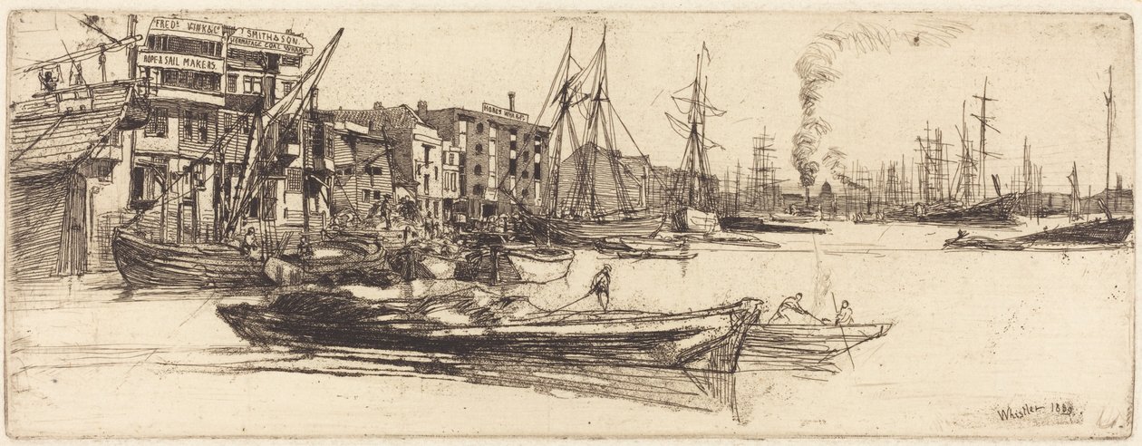Entrepôts de la Tamise - James McNeill Whistler