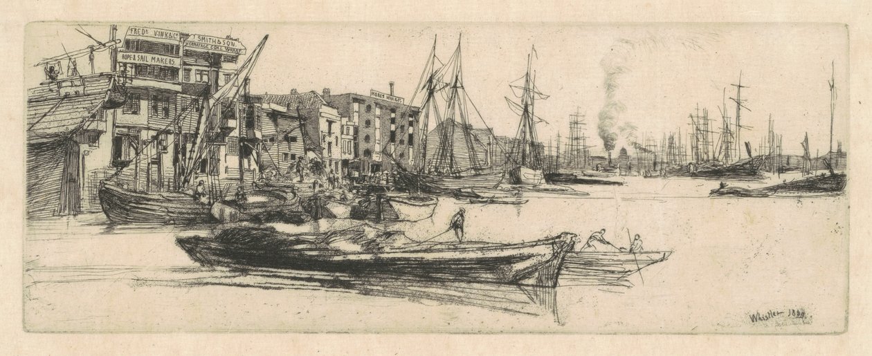 Entrepôts de la Tamise - James McNeill Whistler