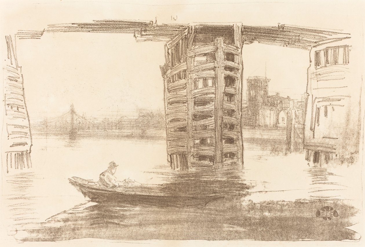 Le large pont - James Abbott McNeill Whistler
