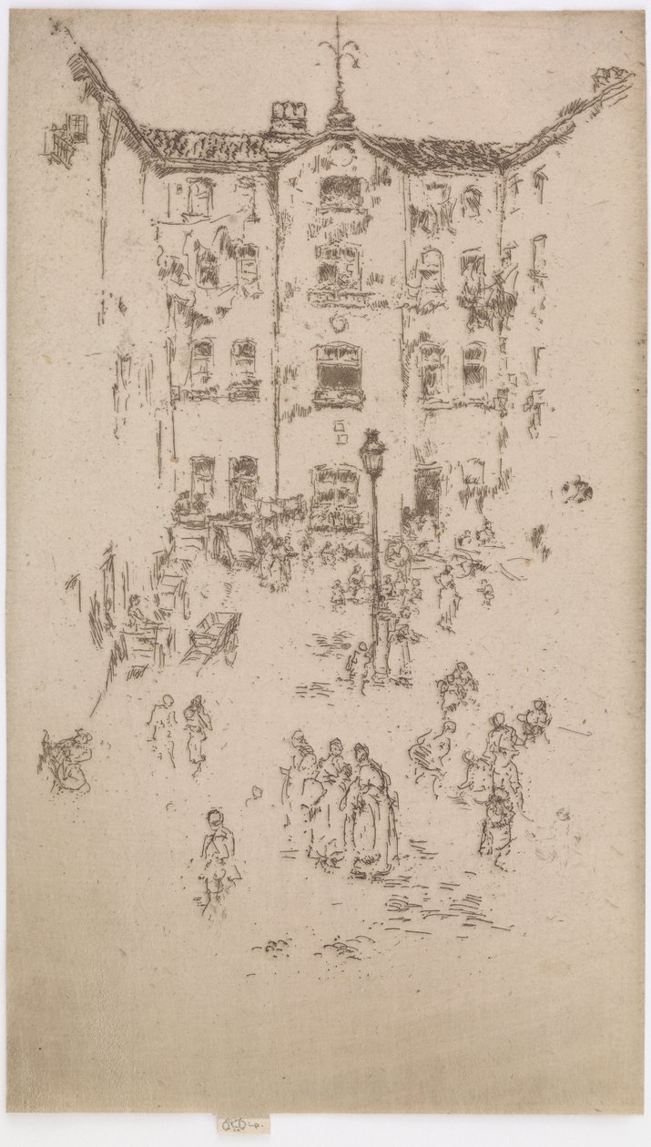 La Cour, Bruxelles - James Abbott McNeill Whistler