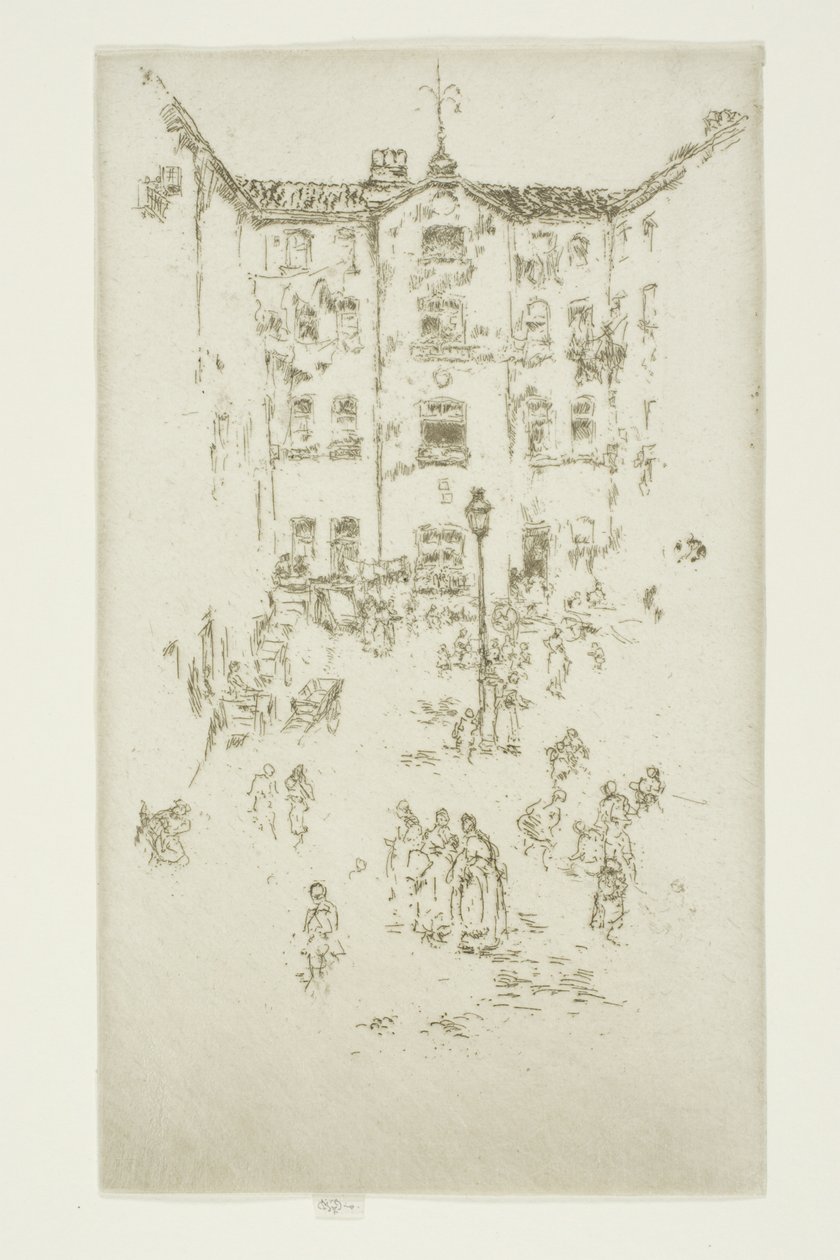 La Cour, Bruxelles - James Abbott McNeill Whistler