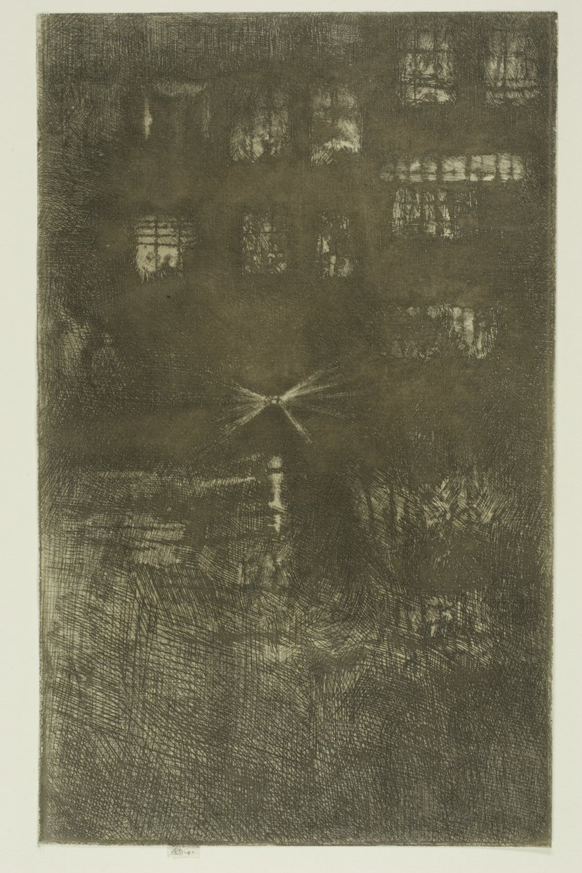 La Maison de la Danse : Nocturne - James Abbott McNeill Whistler