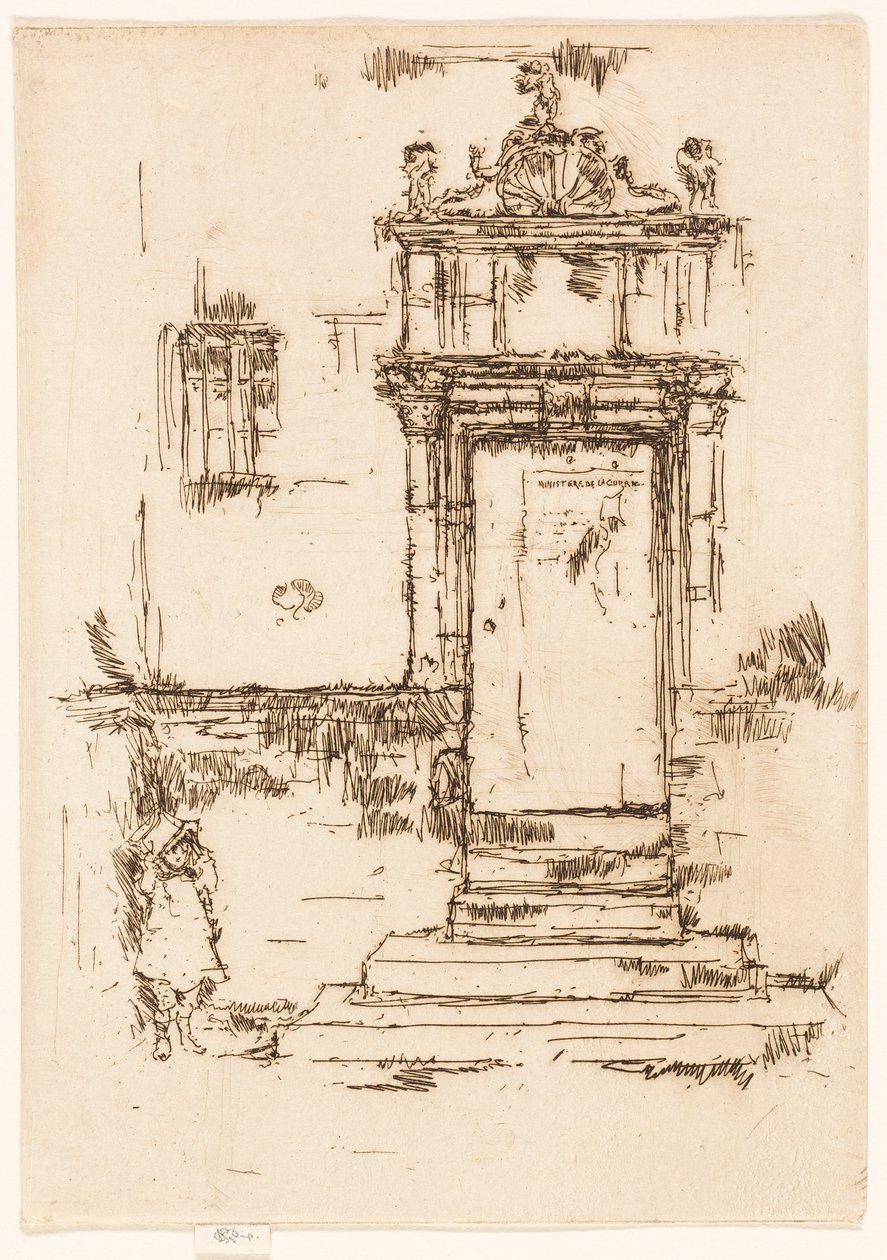 La Porte de la Chapelle, Montrésor - James McNeill Whistler