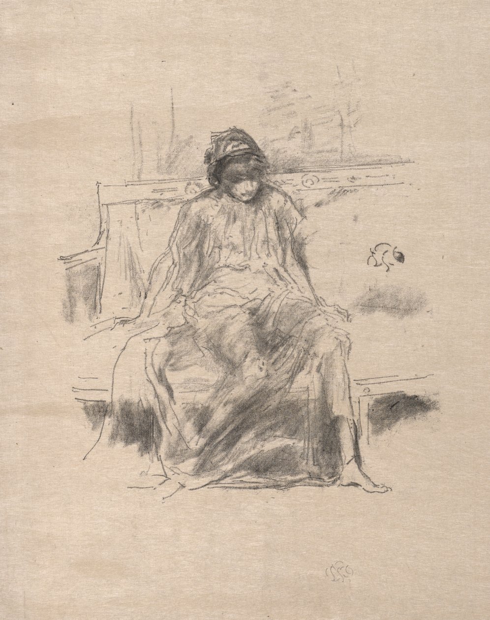 La figure drapée assise - James McNeill Whistler