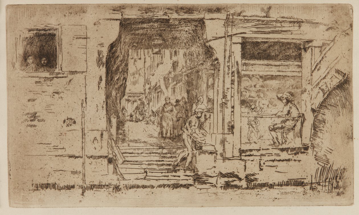 La Poissonnerie, Venise - James Abbott McNeill Whistler