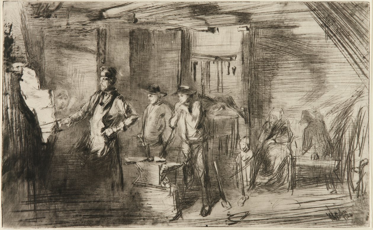 La Forge - James Abbott McNeill Whistler