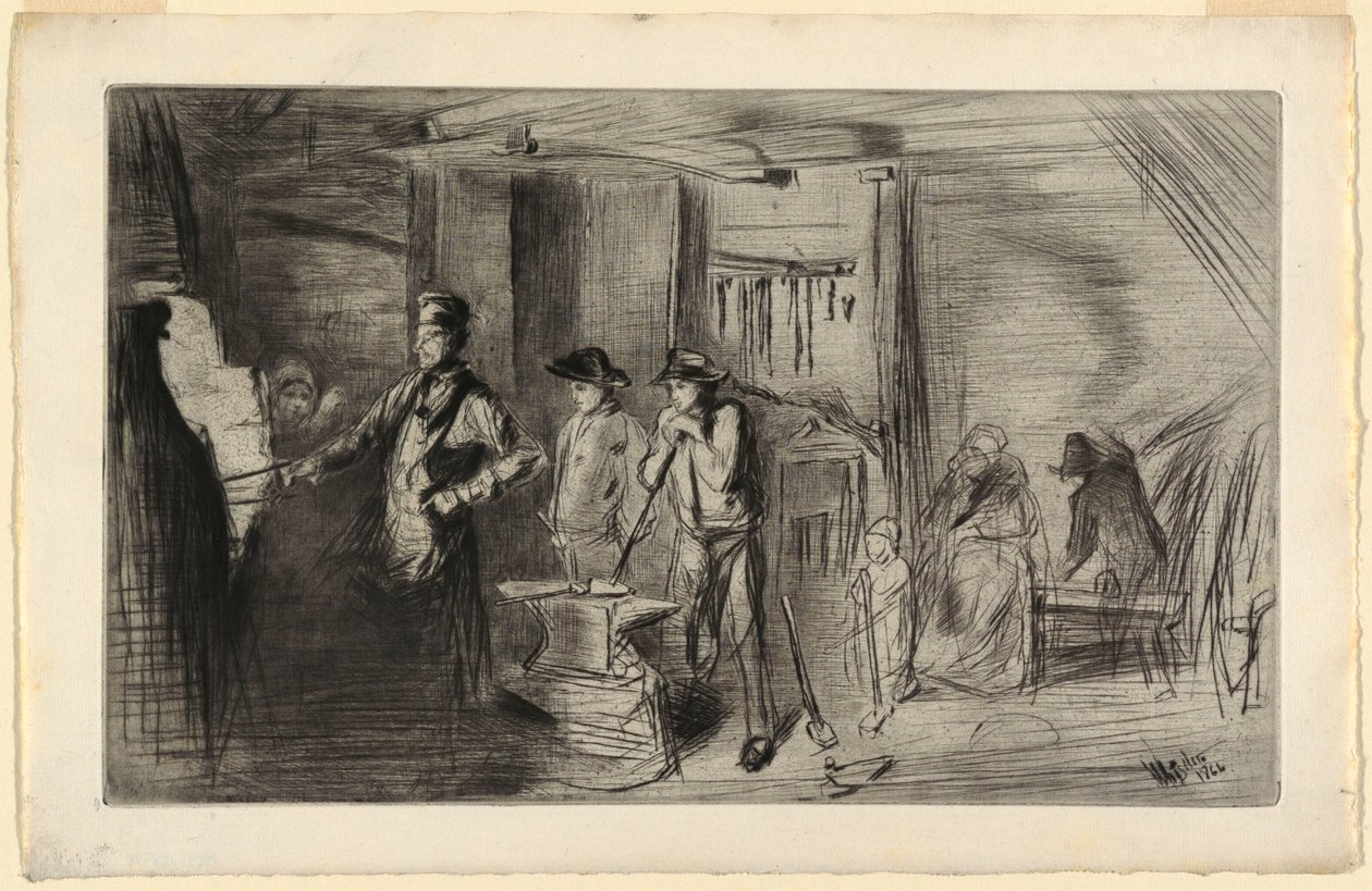 La Forge - James Abbott McNeill Whistler
