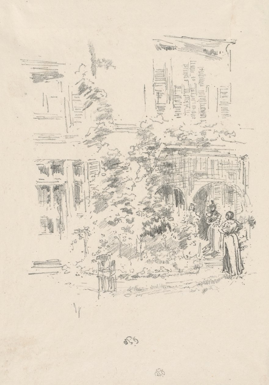 Le porche du jardin - James Abbott McNeill Whistler