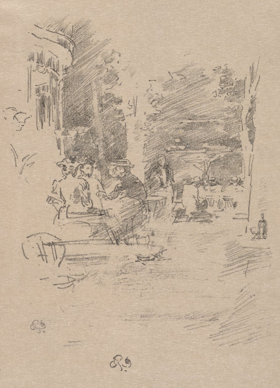The Litte Café au Bois - James McNeill Whistler