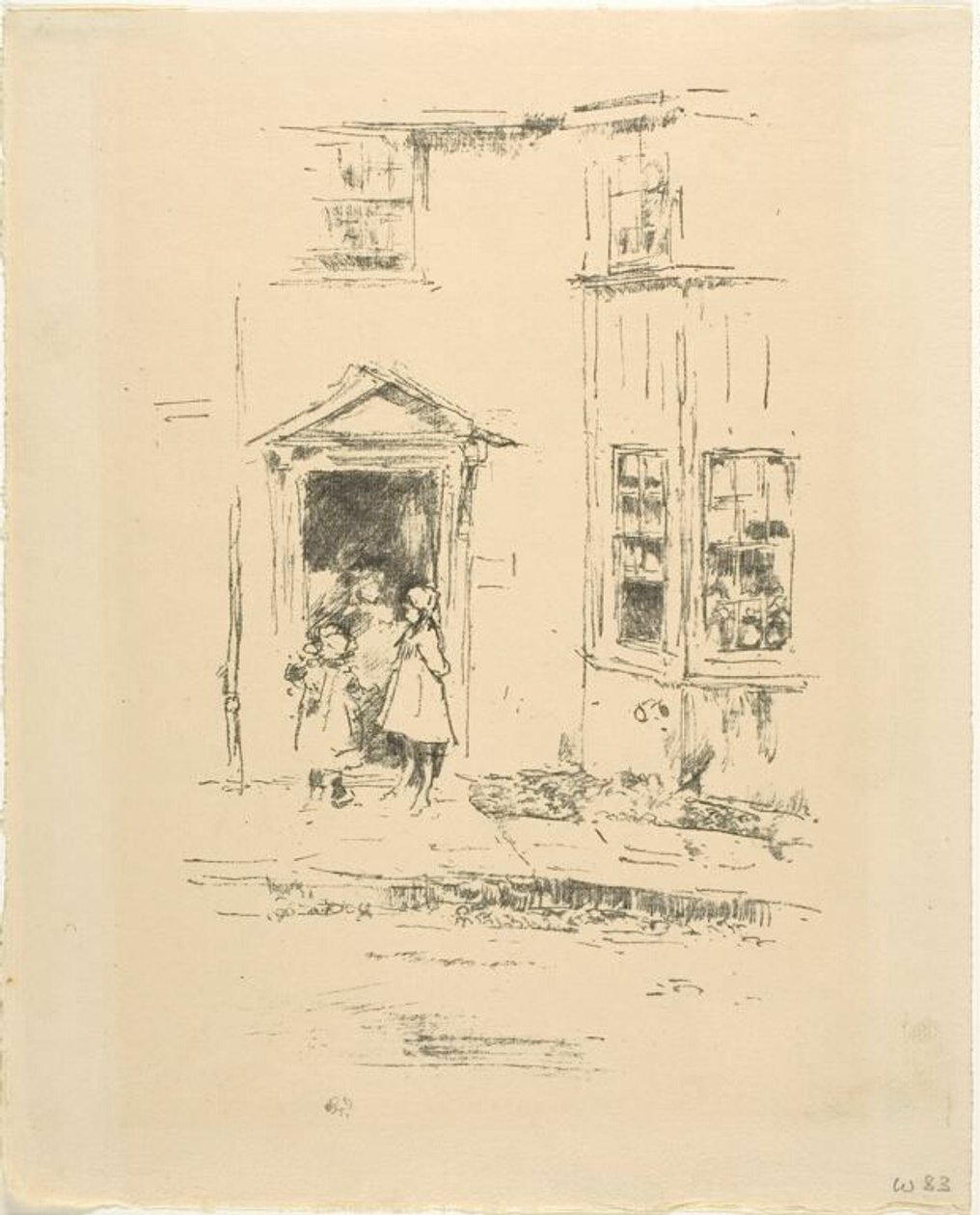 La petite porte, Lyme Regis - James McNeill Whistler