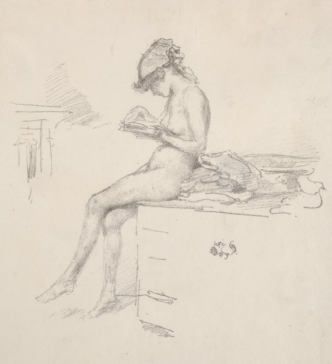 La petite modèle nue qui lit - James McNeill Whistler