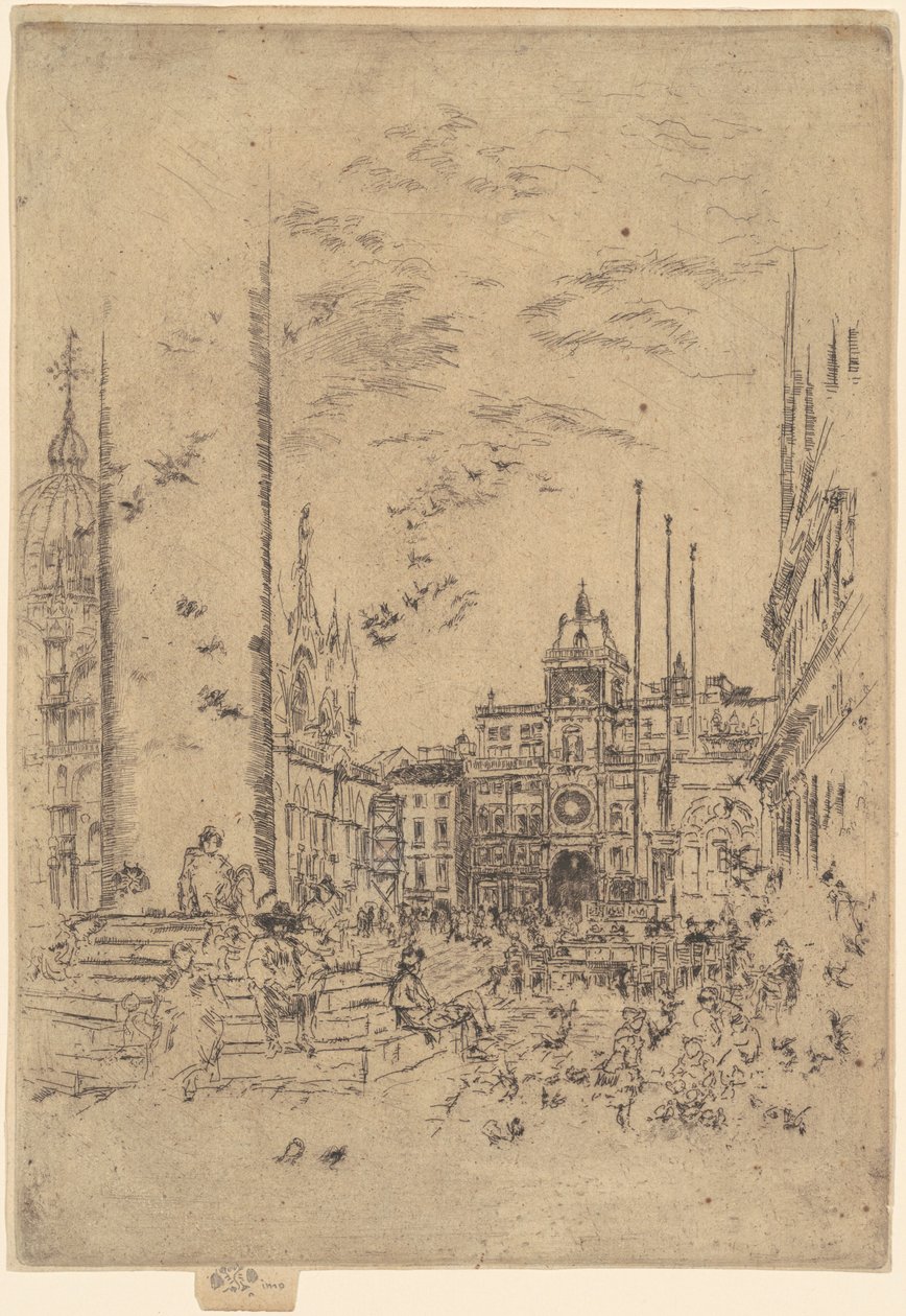 La Piazzetta - James Abbott McNeill Whistler
