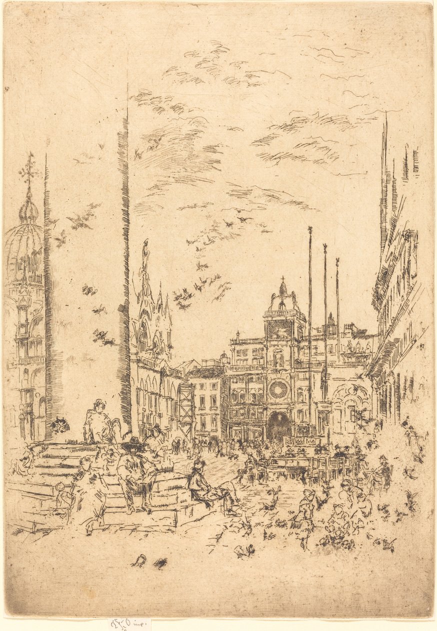 La Piazzetta - James Abbott McNeill Whistler