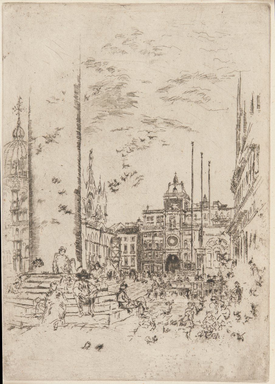 La Piazzetta - James Abbott McNeill Whistler