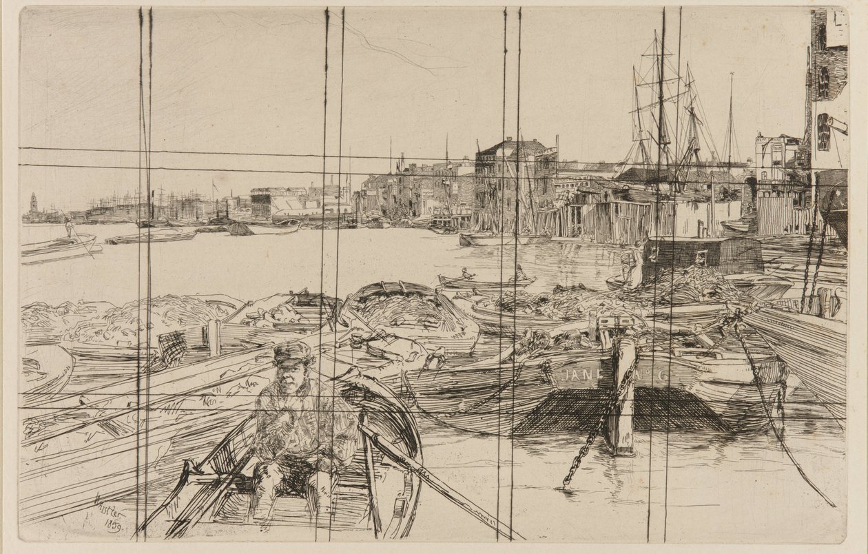 La Piscine - James Abbott McNeill Whistler