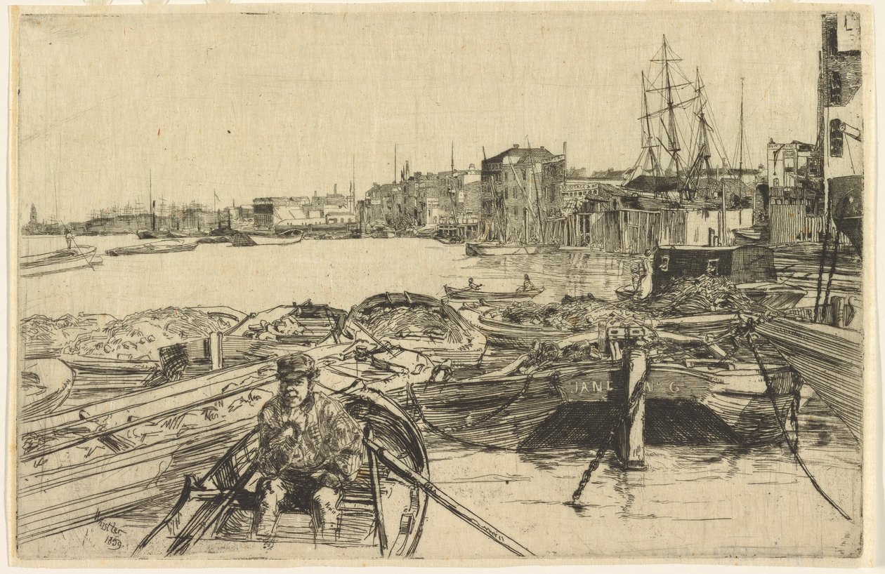 La Piscine - James Abbott McNeill Whistler