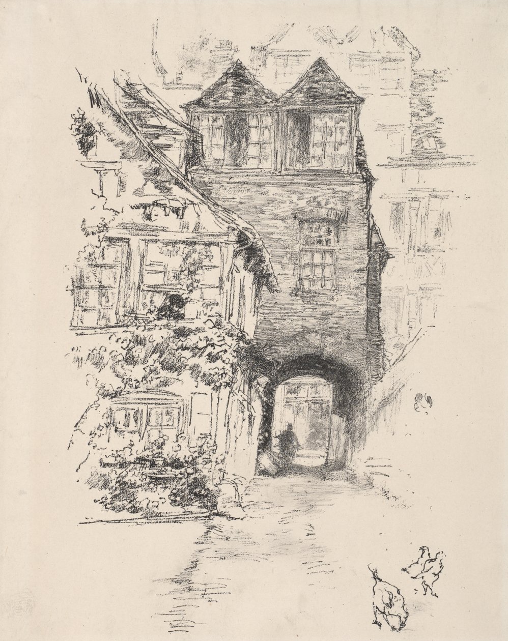 La Maison du Prêtre, Rouen - James McNeill Whistler