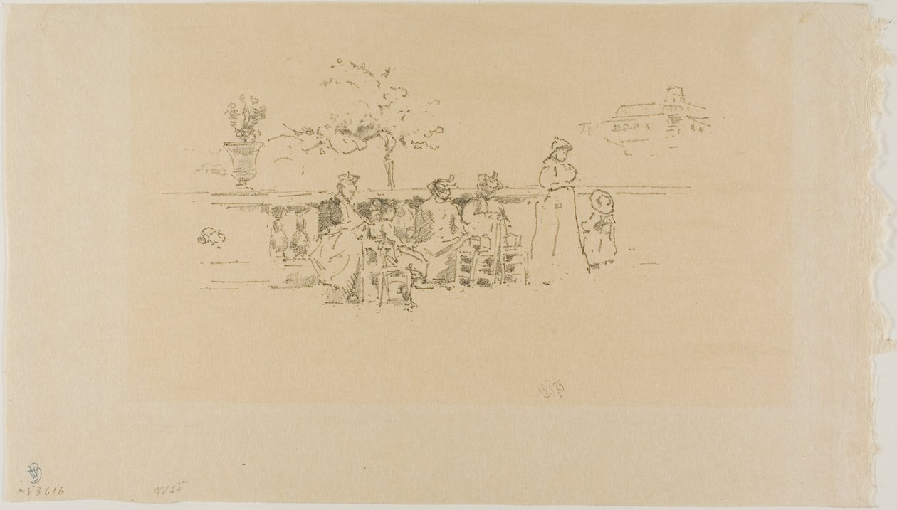 La terrasse, Luxembourg - James Abbott McNeill Whistler