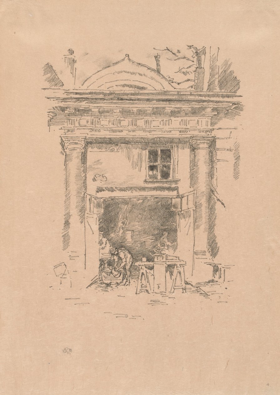 Les ferblantiers, Impasse des Carmélites - James McNeill Whistler