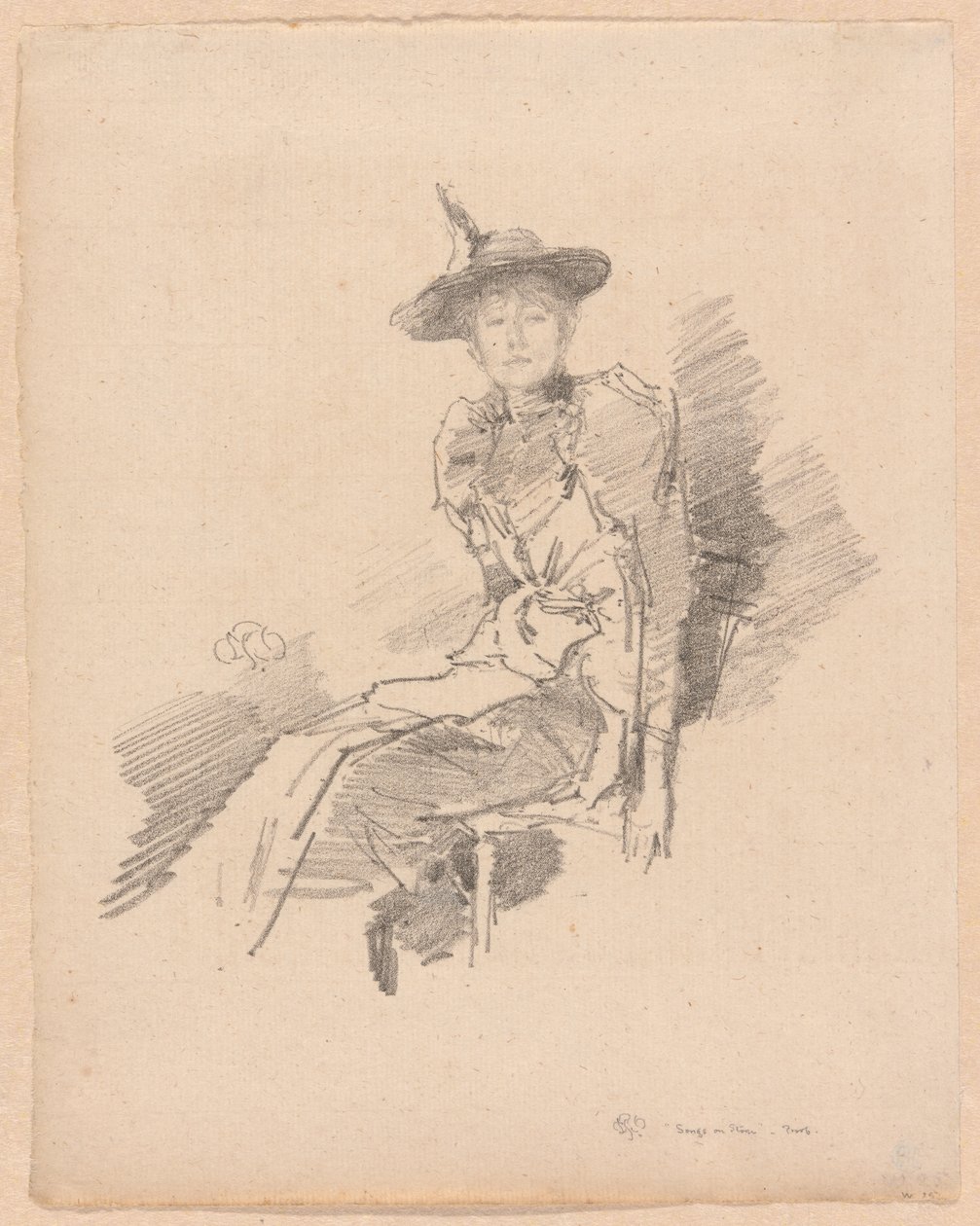 Le Chapeau Ailé - James Abbott McNeill Whistler